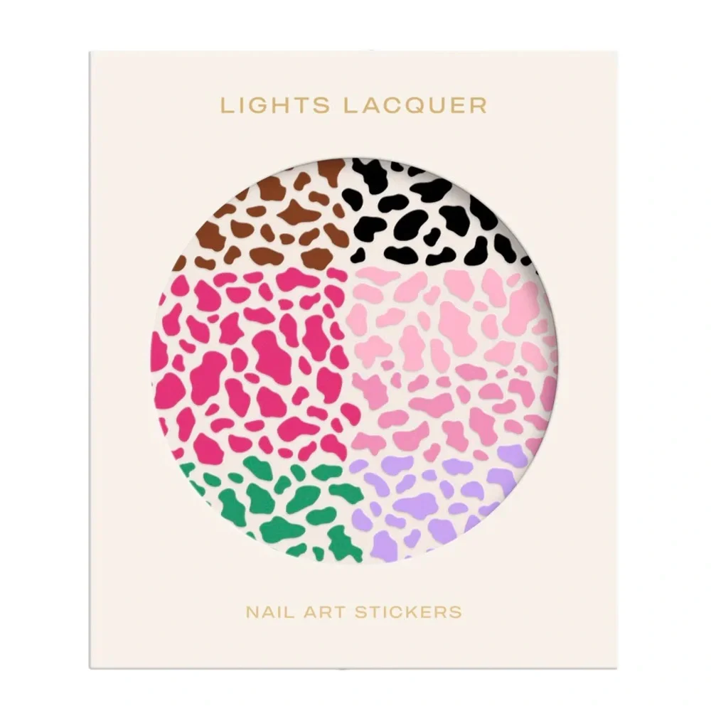 💜 Lights Lacquer Animal Print Nail Art Stickers